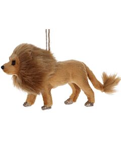 Gisela Graham Faux Fur Dec 10cm - Brown Bear